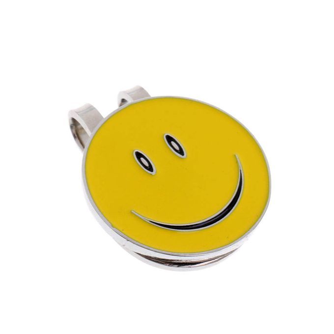 Set Of 3 Funny Happy Face Golf Ball Markers With Magnetic Golf Hat