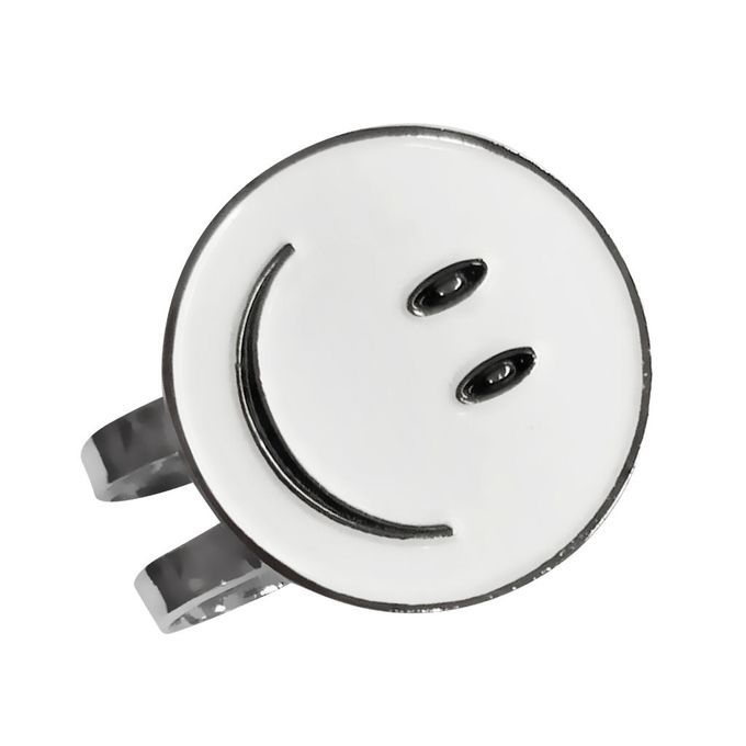 Set Of 3 Funny Happy Face Golf Ball Markers With Magnetic Golf Hat