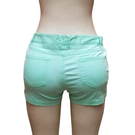 Ladies Casual Stretchy Shorts-teal