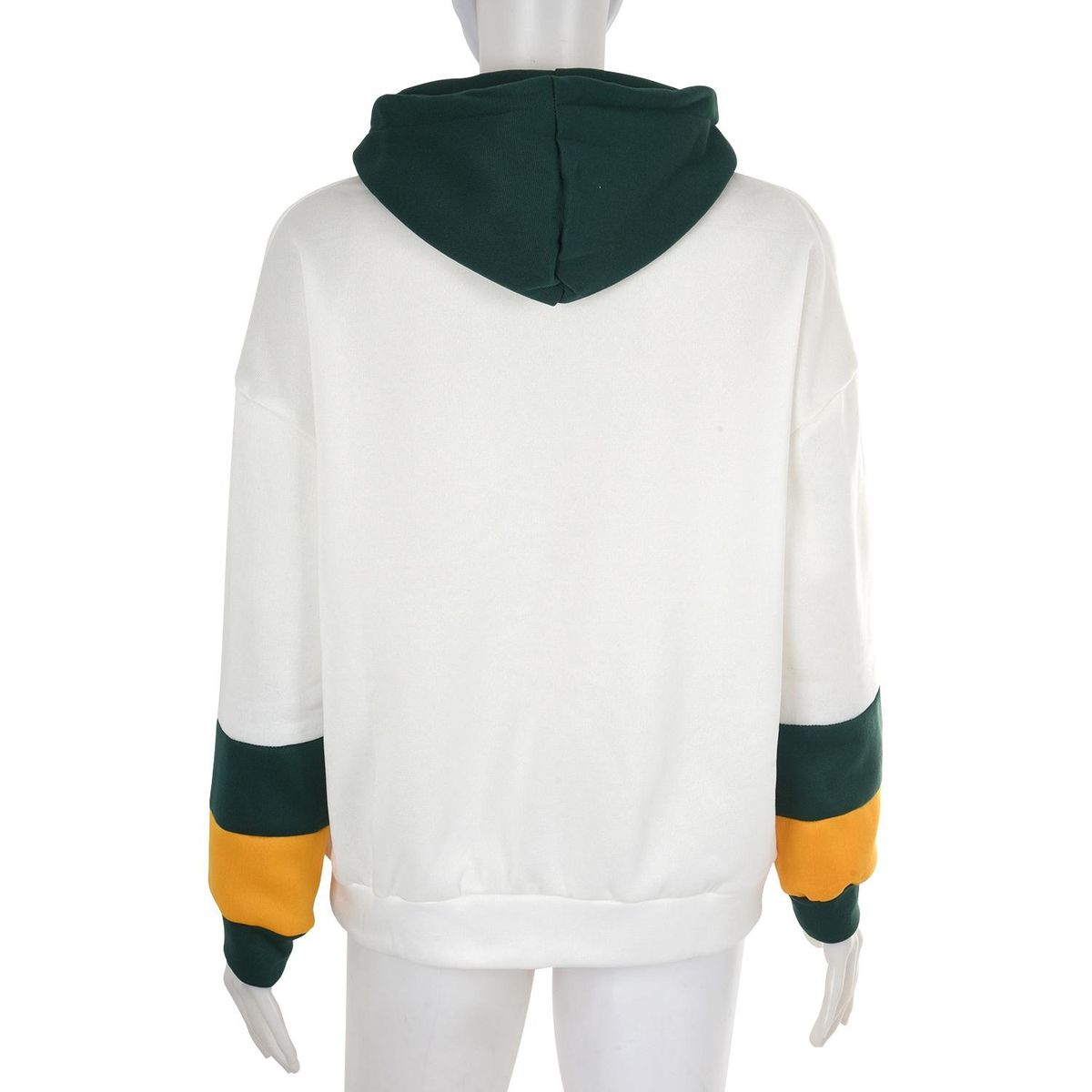 Women Long Sleeve Hoodies Sweatshirts Draw Block