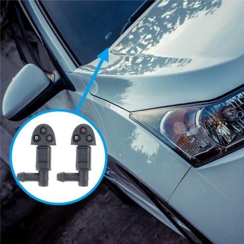 2Pcs Windshield Hood Nozzle 3 Hole Car Windshield Washer
