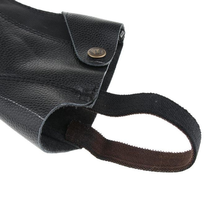 Zipper   Adult   Leather   Half   Chaps   Equestrian   Gaiters   XL