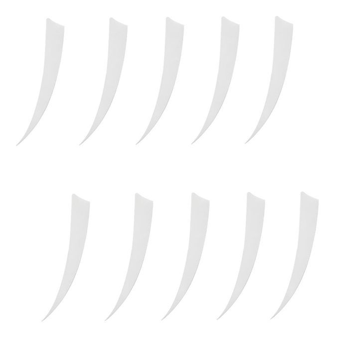 10 Pieces Arrow Fletching Arrow Feathers Fletches  Cut Hunting 5 White
