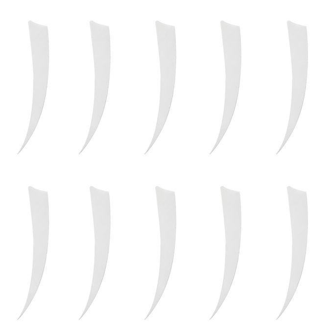 10 Pieces Arrow Fletching Arrow Feathers Fletches  Cut Hunting 5 White