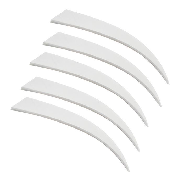 10 Pieces Arrow Fletching Arrow Feathers Fletches  Cut Hunting 5 White