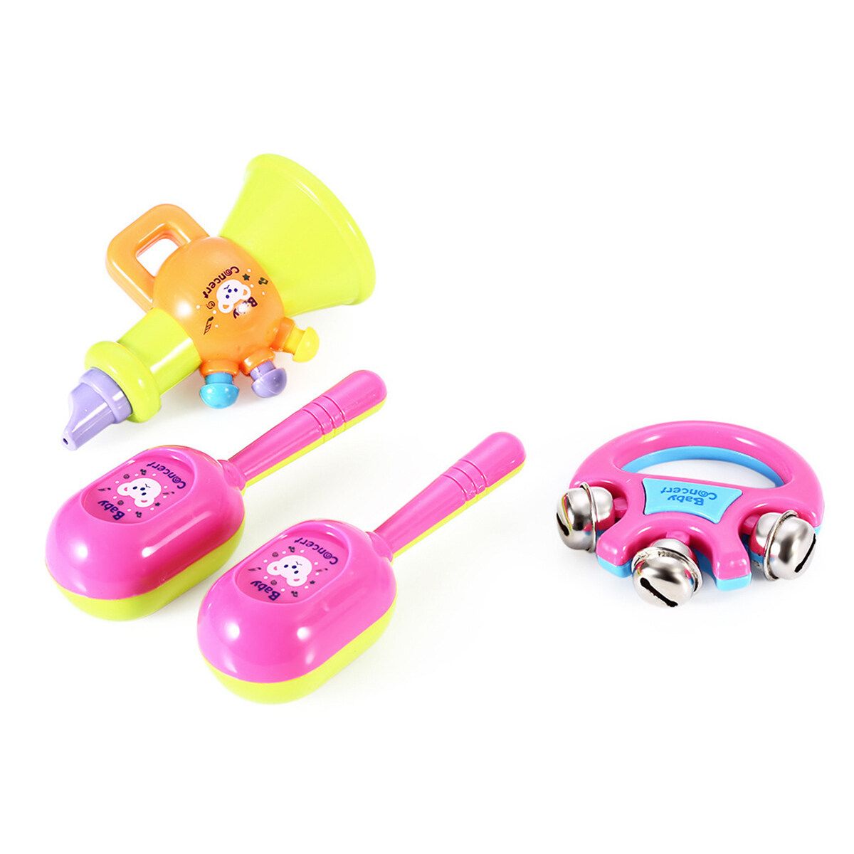 5PCS Boy & Girl Children Drum Musical Toy Kit Musical Instruments For Kids Gifts