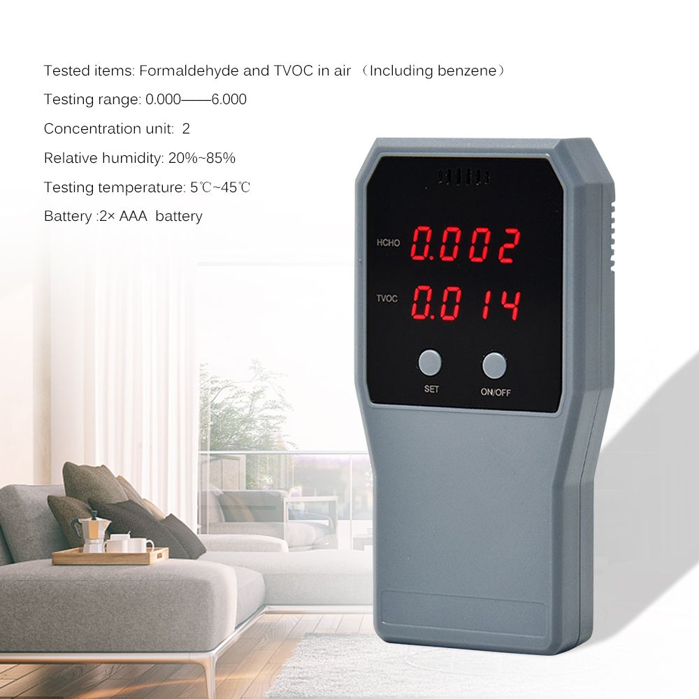Air Quality Monitor Formaldehyde Detector Pollution Meter