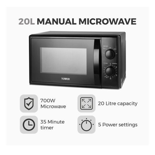 20L Manual Microwave Oven - 700W