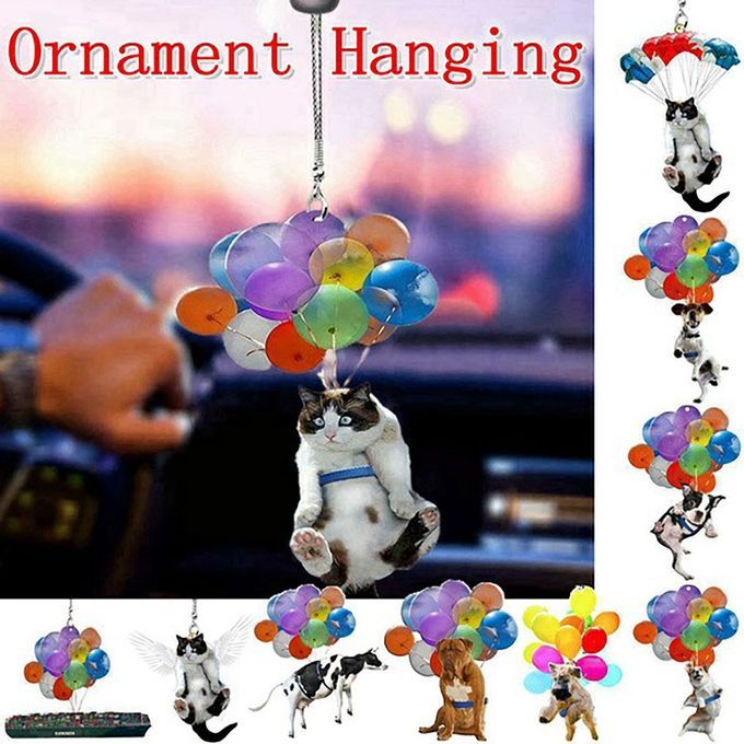 Dog Hanging Ornament With  Olorful Balloon  Ar Hanging Ornament Interior De Or-Dog