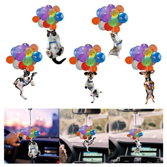Dog Hanging Ornament With  Olorful Balloon  Ar Hanging Ornament Interior De Or-Dog