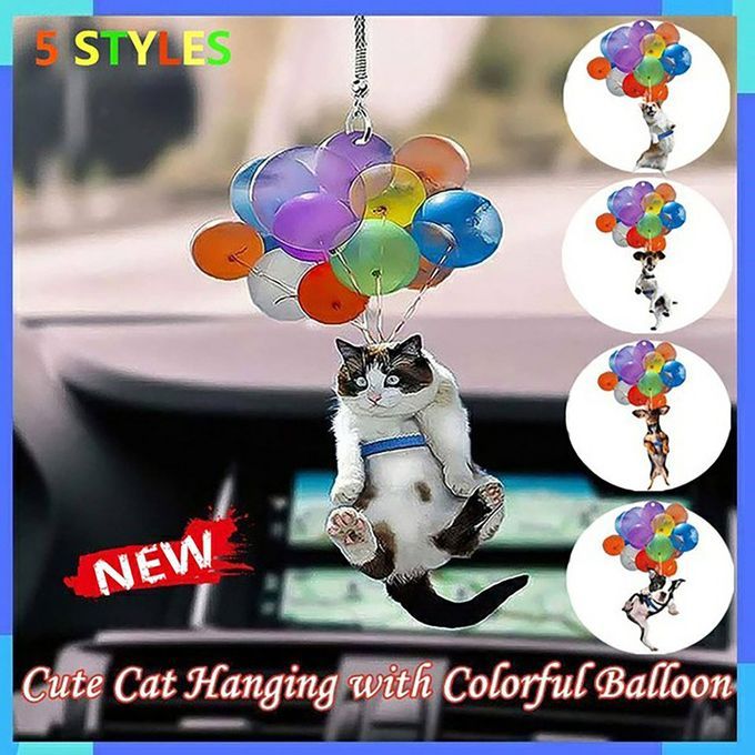 Dog Hanging Ornament With  Olorful Balloon  Ar Hanging Ornament Interior De Or-Dog