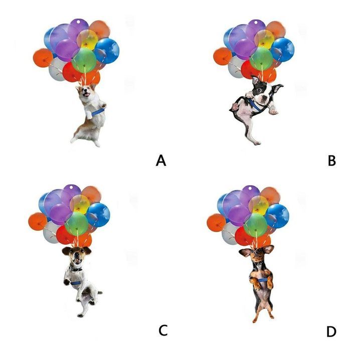 Dog Hanging Ornament With  Olorful Balloon  Ar Hanging Ornament Interior De Or-Dog