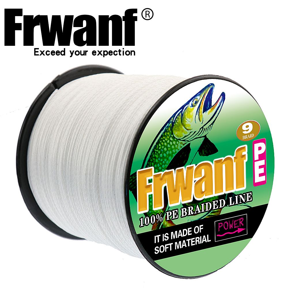 Frwanf 300M 9 Strands PE Braided Fishing Line Super Strong Strength Rope 9 Strand Mul
