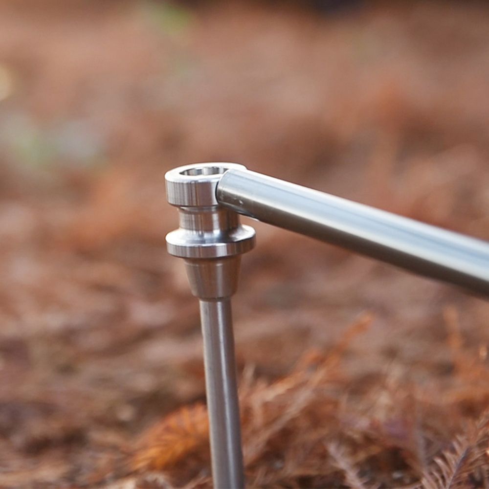 Camping Folding Lamp Pole Portable   Lightweight Aluminum