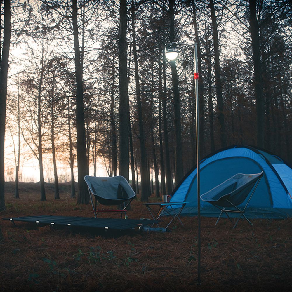 Camping Folding Lamp Pole Portable   Lightweight Aluminum
