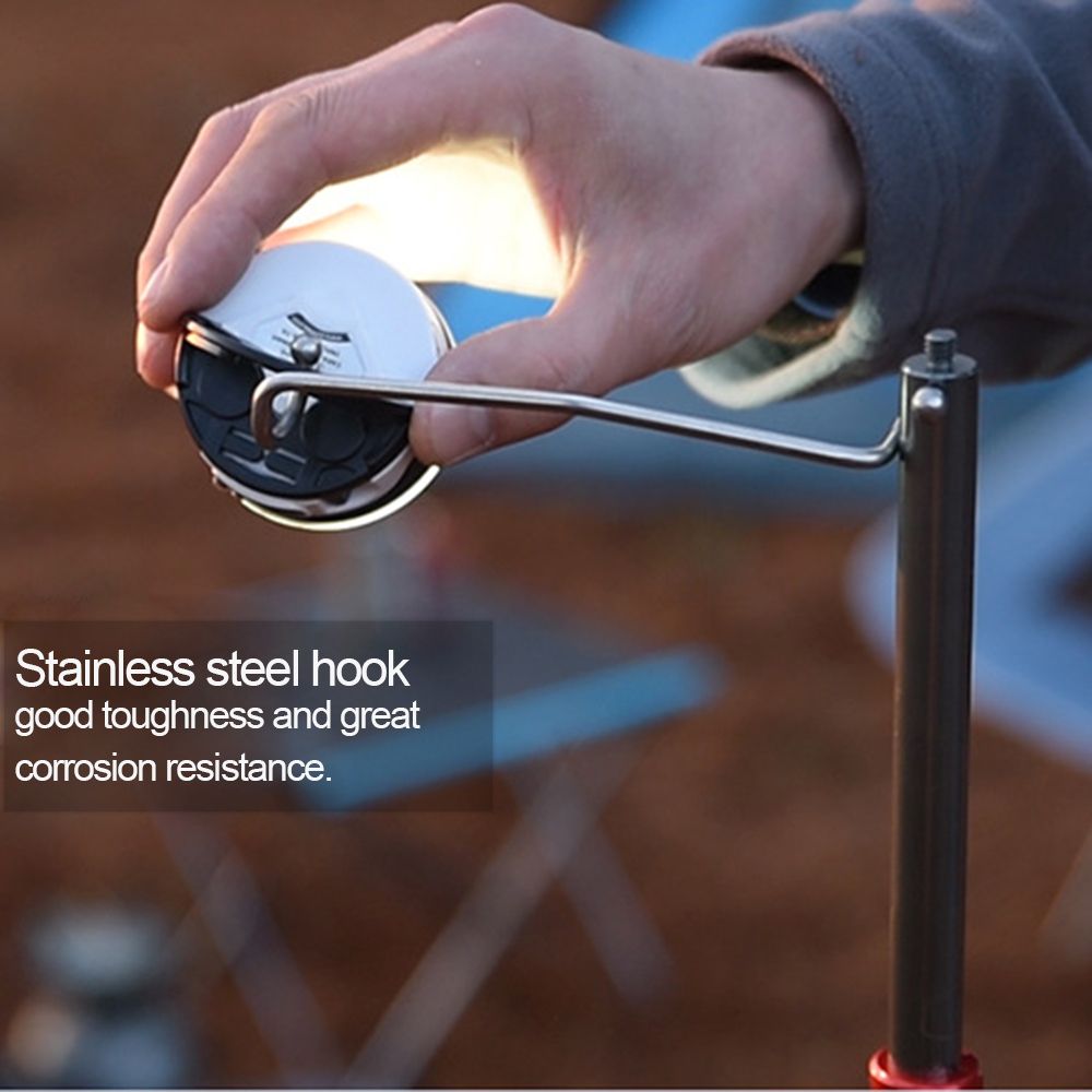Camping Folding Lamp Pole Portable   Lightweight Aluminum