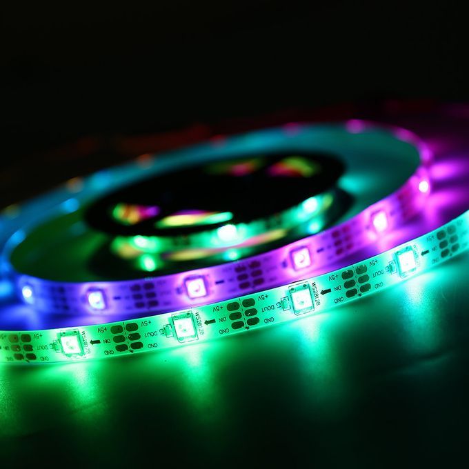 WS68 12 RGB    SMD Waterproof Flexible USB 5V   White Strip  S Light-white Strip-200CM/60LED