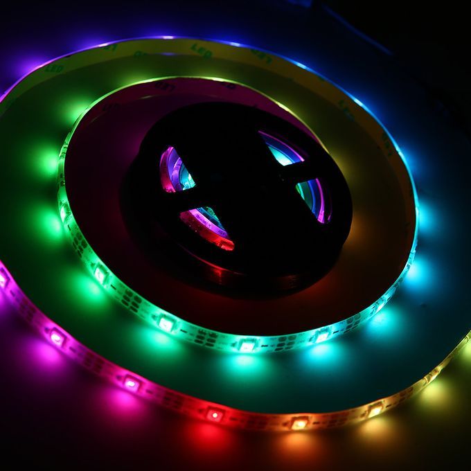 WS68 12 RGB    SMD Waterproof Flexible USB 5V   White Strip  S Light-white Strip-200CM/60LED