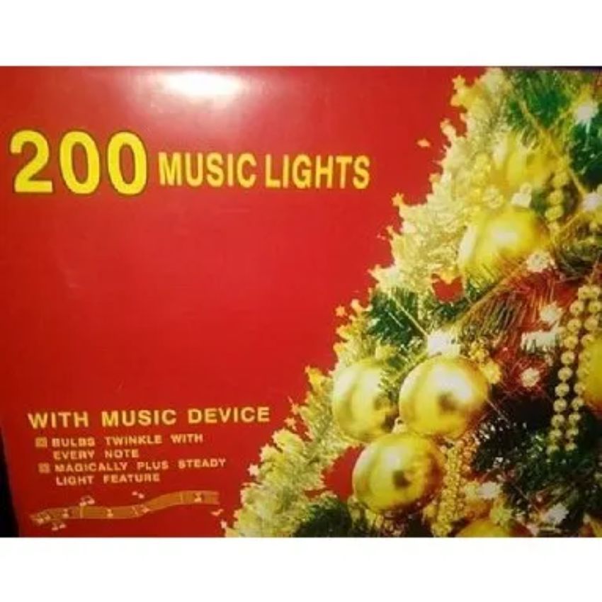 200 MUSIC LIGHTS WITH MUSIC DEVICE - Multi Colour