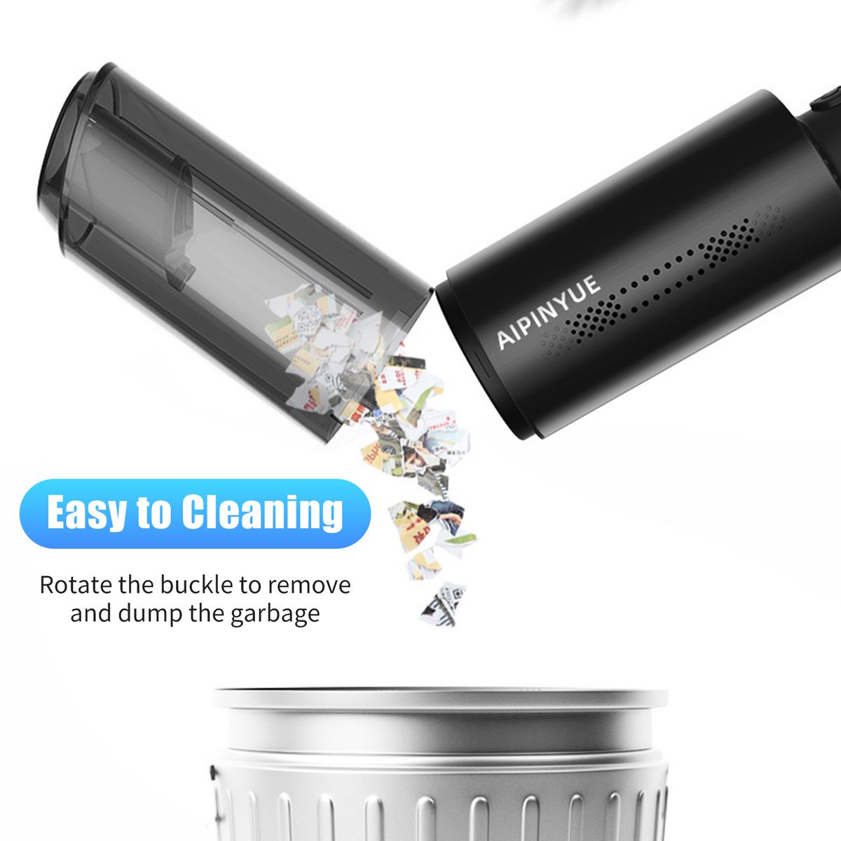 120W Handheld Vacuum Cleaner With 6000Pa Strong Suction Mini