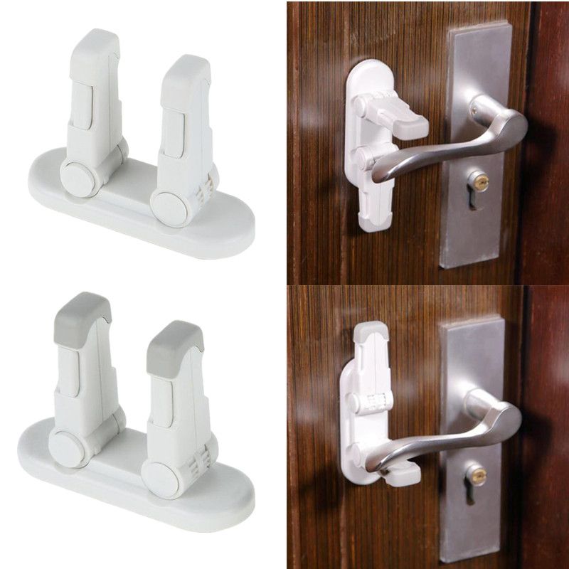 Baby Child Safety Lock Door Handle Locks Locking Anti-theft Anti-open Sliding Window Toddler Boys Girls Restraints Protector