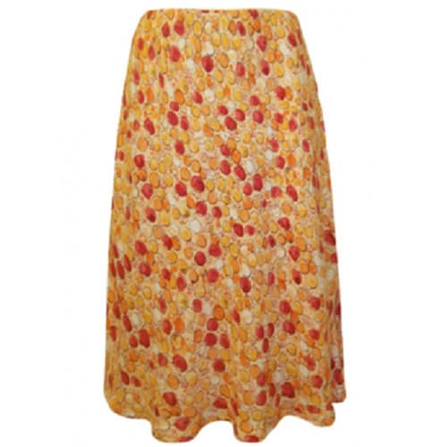 Sketch Circle Print Skirt