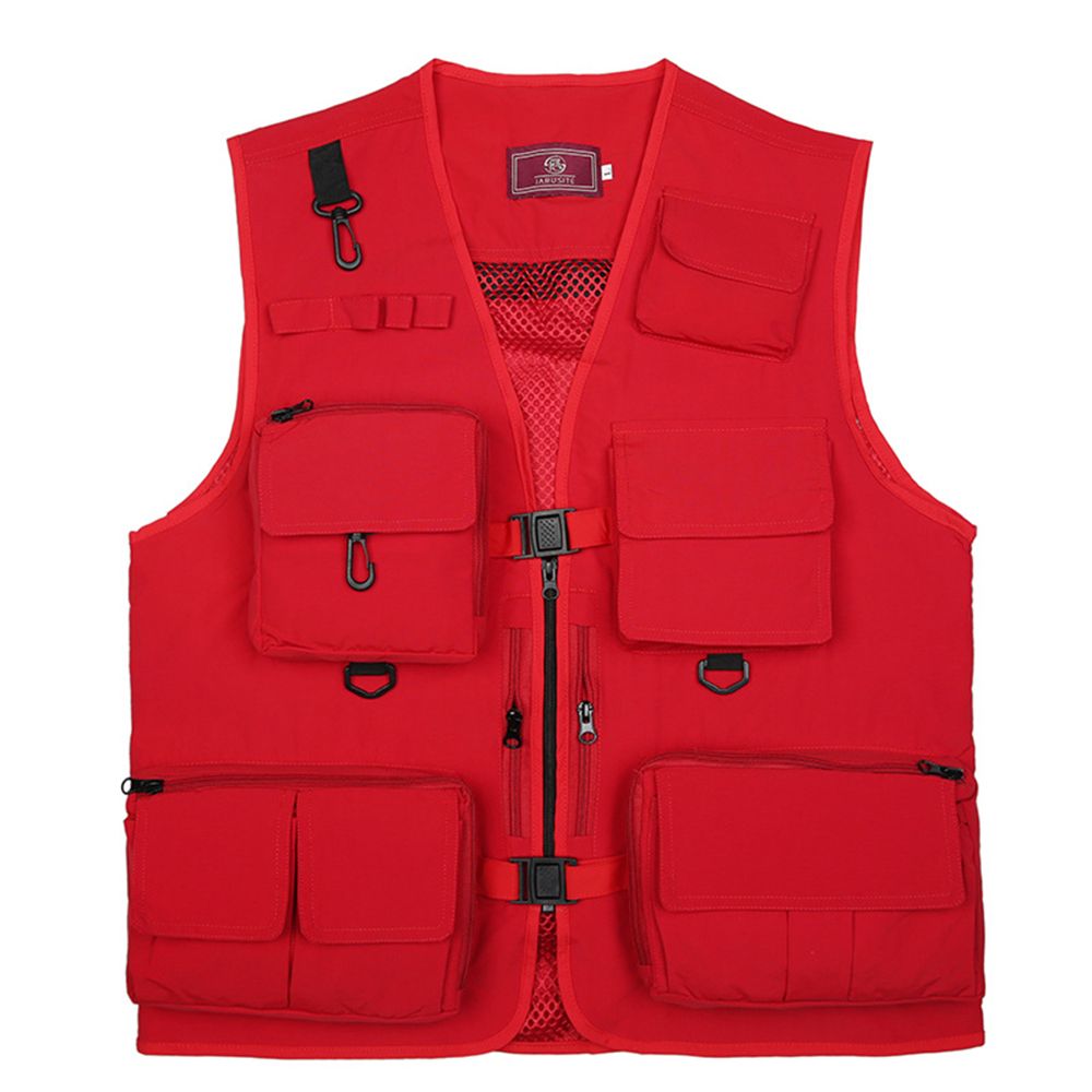Summer Men Unloading  Coat Casual Men's Pographer Waistcoat