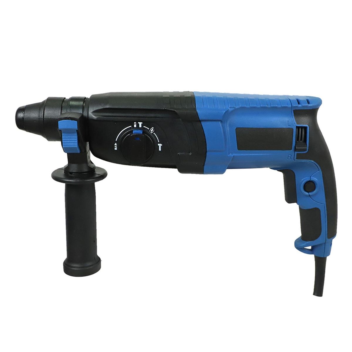 Rotary Hammer Drill with 4 modes,  800W 7 Amp Corded Variable Speed Rotomartillo for Concrete - Including 3 Drill Bits, Flat Chisel, Point Chisel, Carrying Case