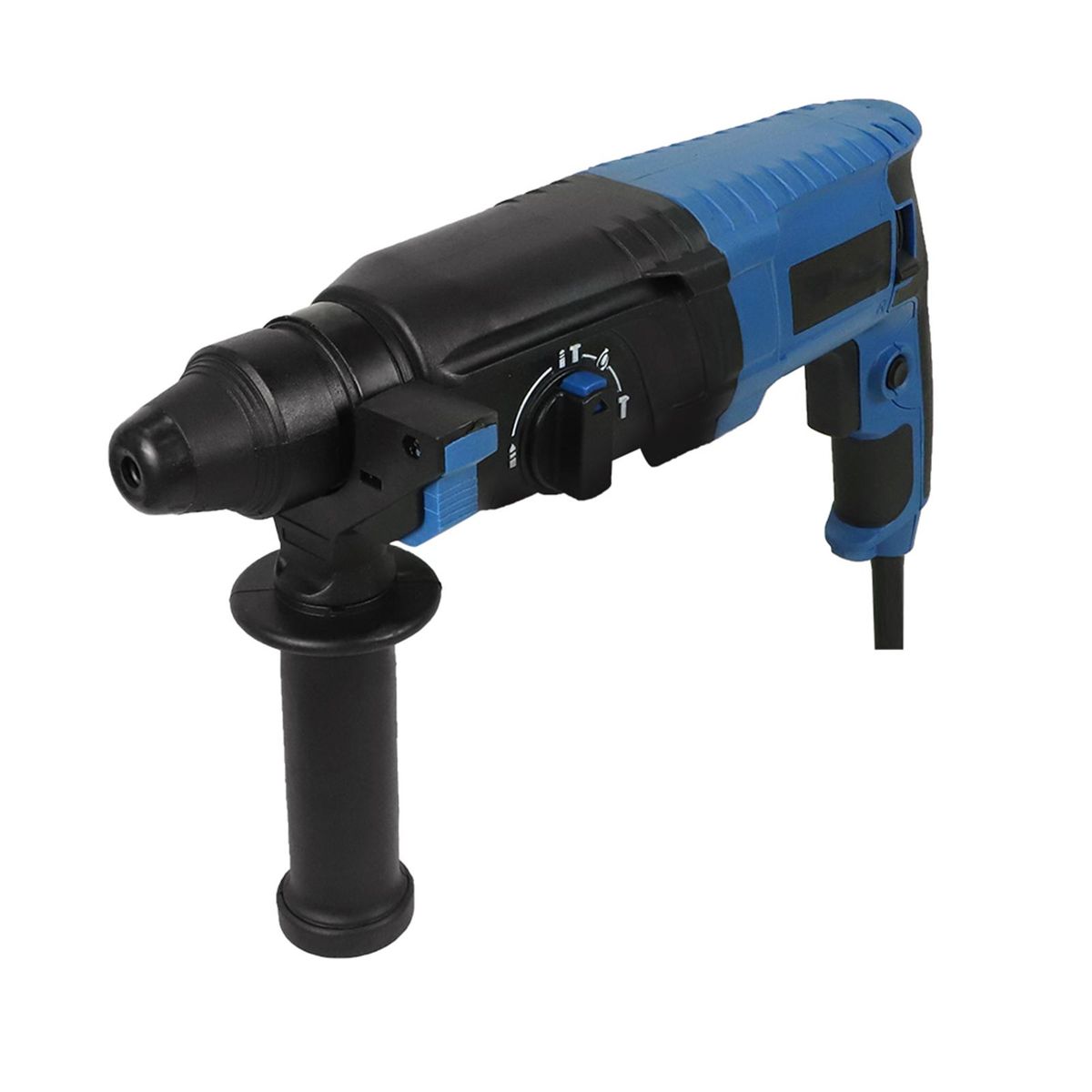 Rotary Hammer Drill with 4 modes,  800W 7 Amp Corded Variable Speed Rotomartillo for Concrete - Including 3 Drill Bits, Flat Chisel, Point Chisel, Carrying Case