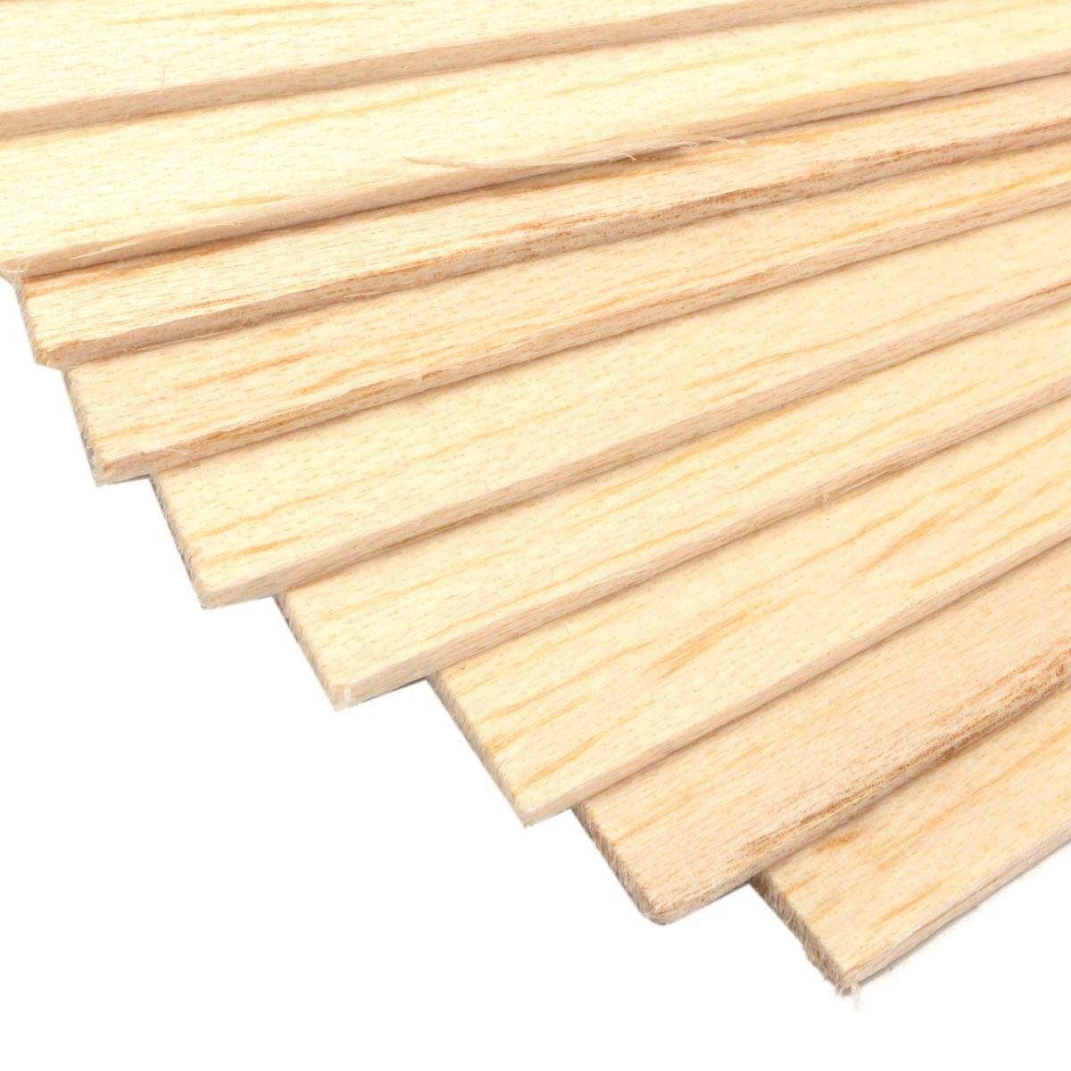 10Pcs Wooden Plate Model Balsa Wood Diy House Ship Light 150x100x2mm