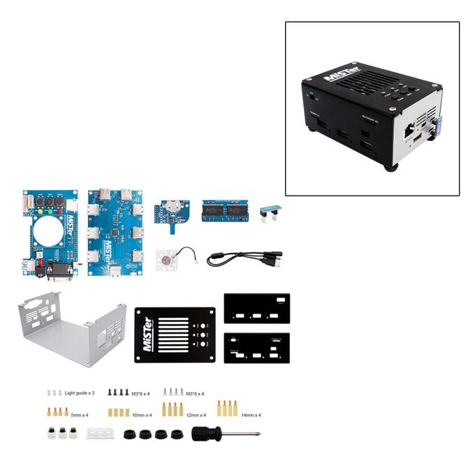 Case Shell USB HUB IO Board Fans Kits For DE10-Nano Mister FPGA