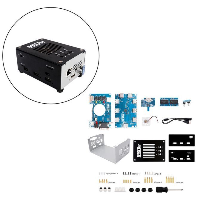 Case Shell USB HUB IO Board Fans Kits For DE10-Nano Mister FPGA