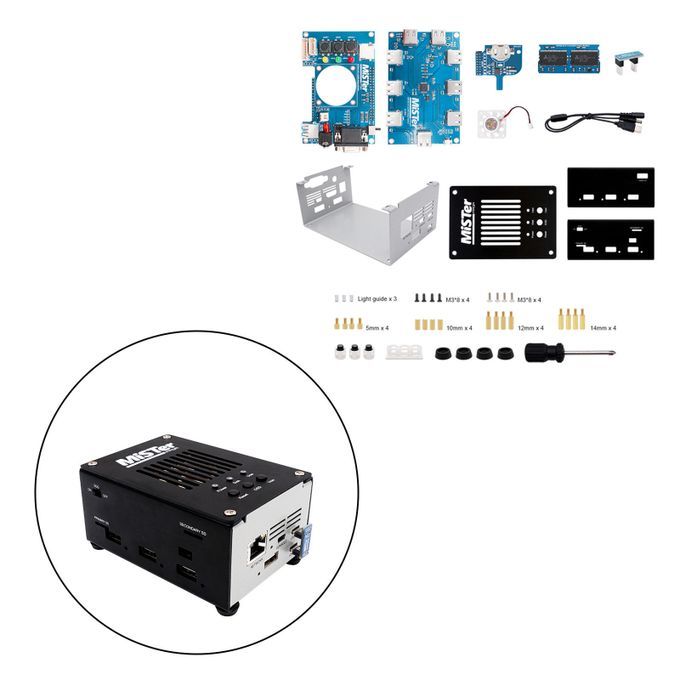 Case Shell USB HUB IO Board Fans Kits For DE10-Nano Mister FPGA