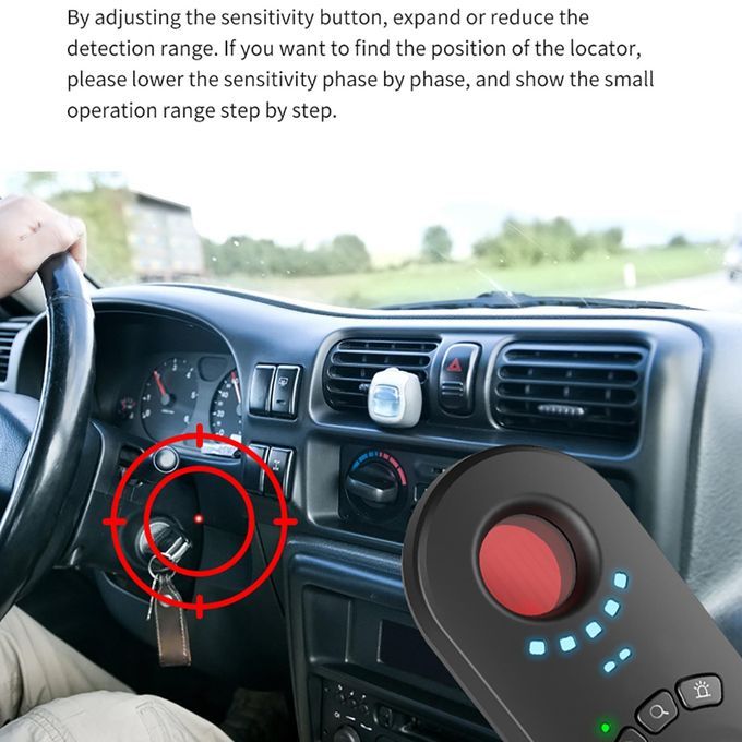 Camera Detector Rechargeable Find And Locate Anti- Anti-Candid White