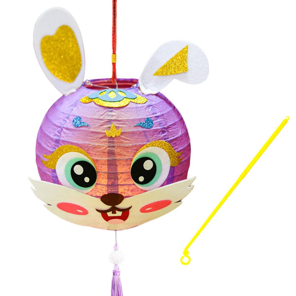 Spring Festival Lantern Rabbit Lantern Pendant Spring Festival New Year Purple