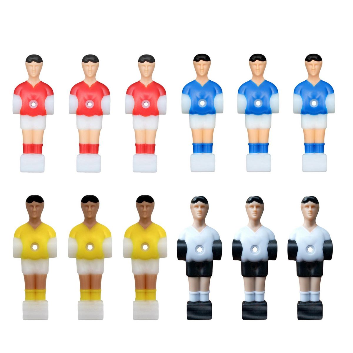 3x Soccer Table Men Player Foosball Accessories Foosball