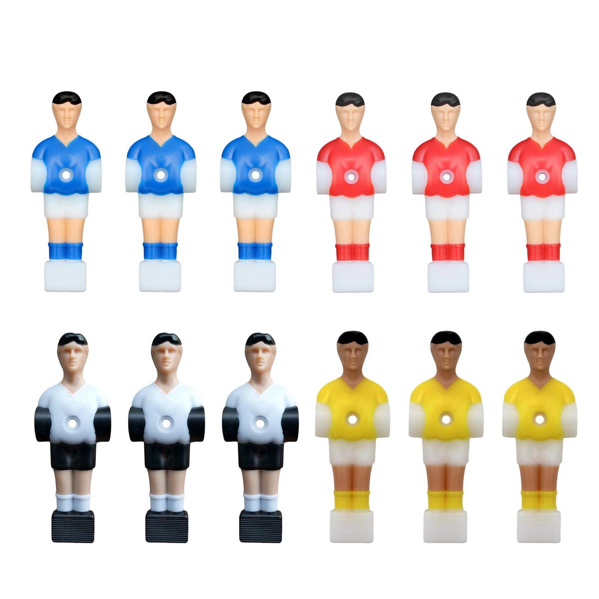 3x Soccer Table Men Player Foosball Accessories Foosball