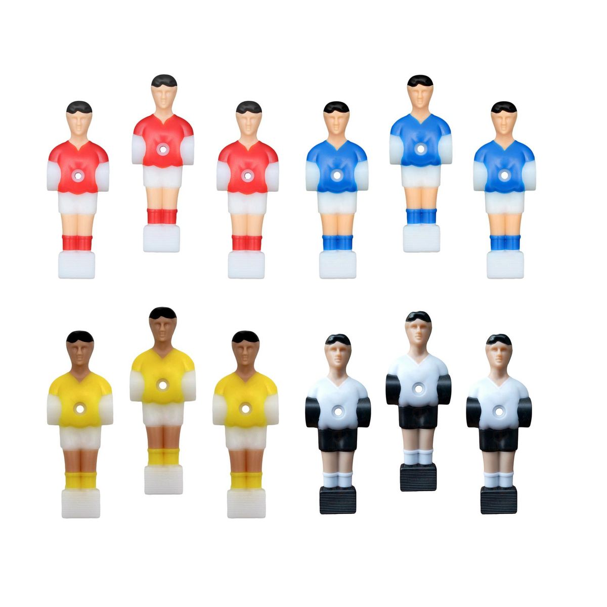 3x Soccer Table Men Player Foosball Accessories Foosball
