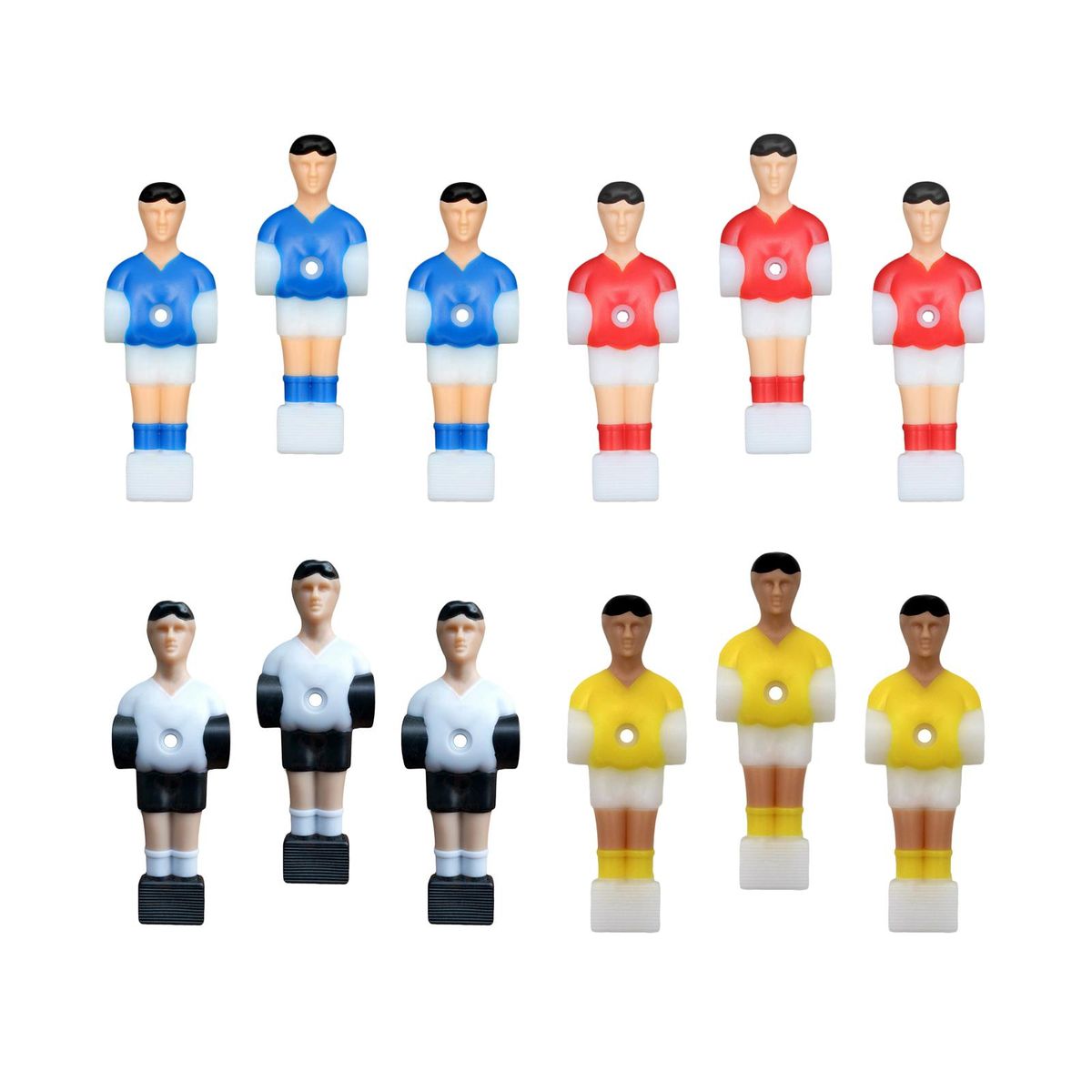 3x Soccer Table Men Player Foosball Accessories Foosball