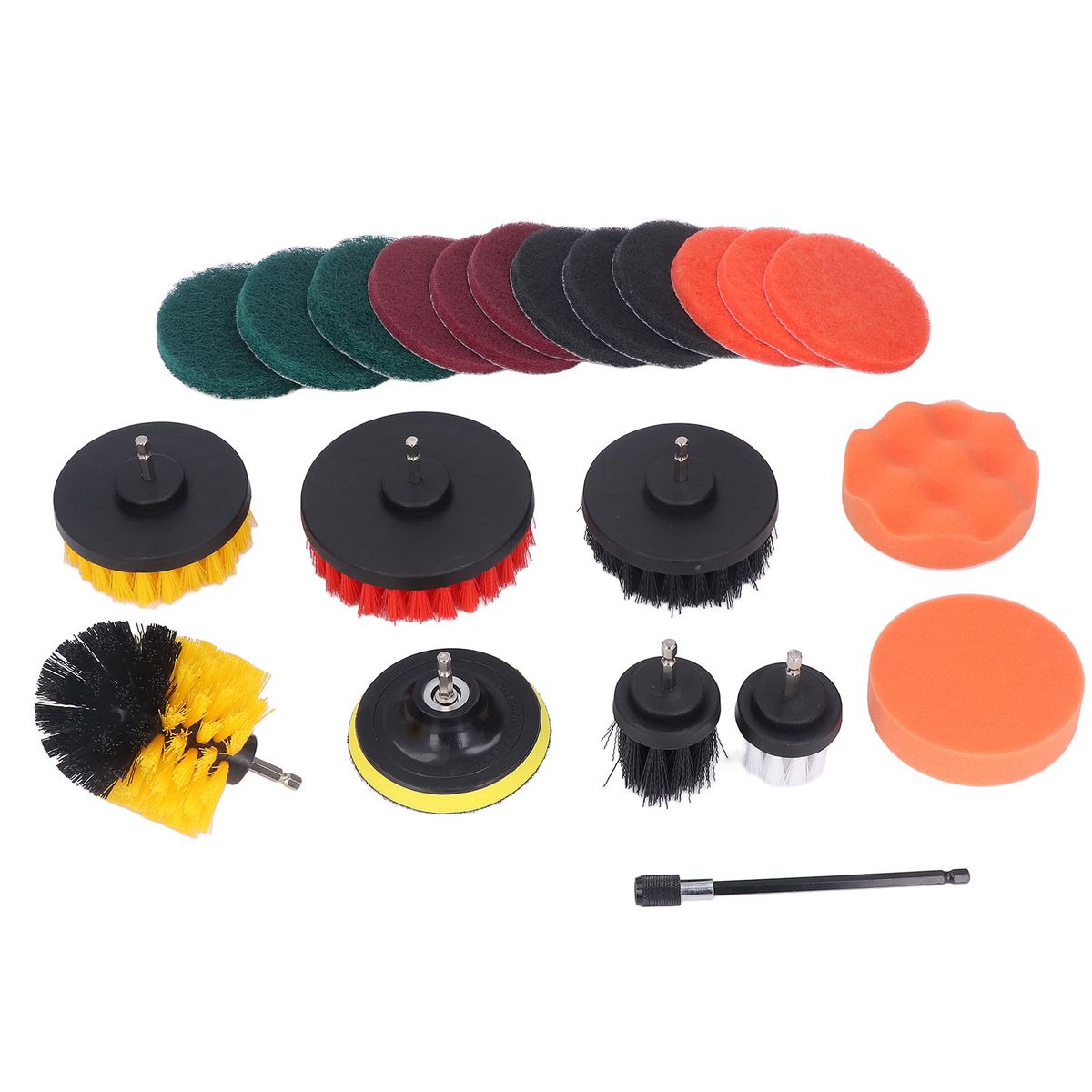 22pcs Drill Brush Attachments Set Multipurpose Power