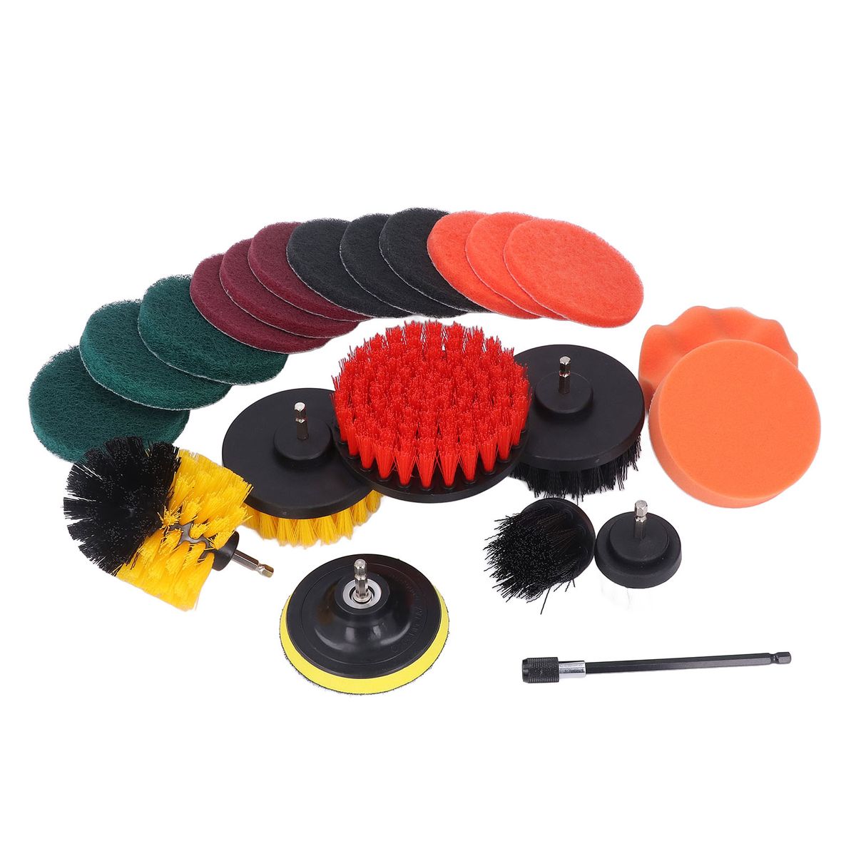 22pcs Drill Brush Attachments Set Multipurpose Power