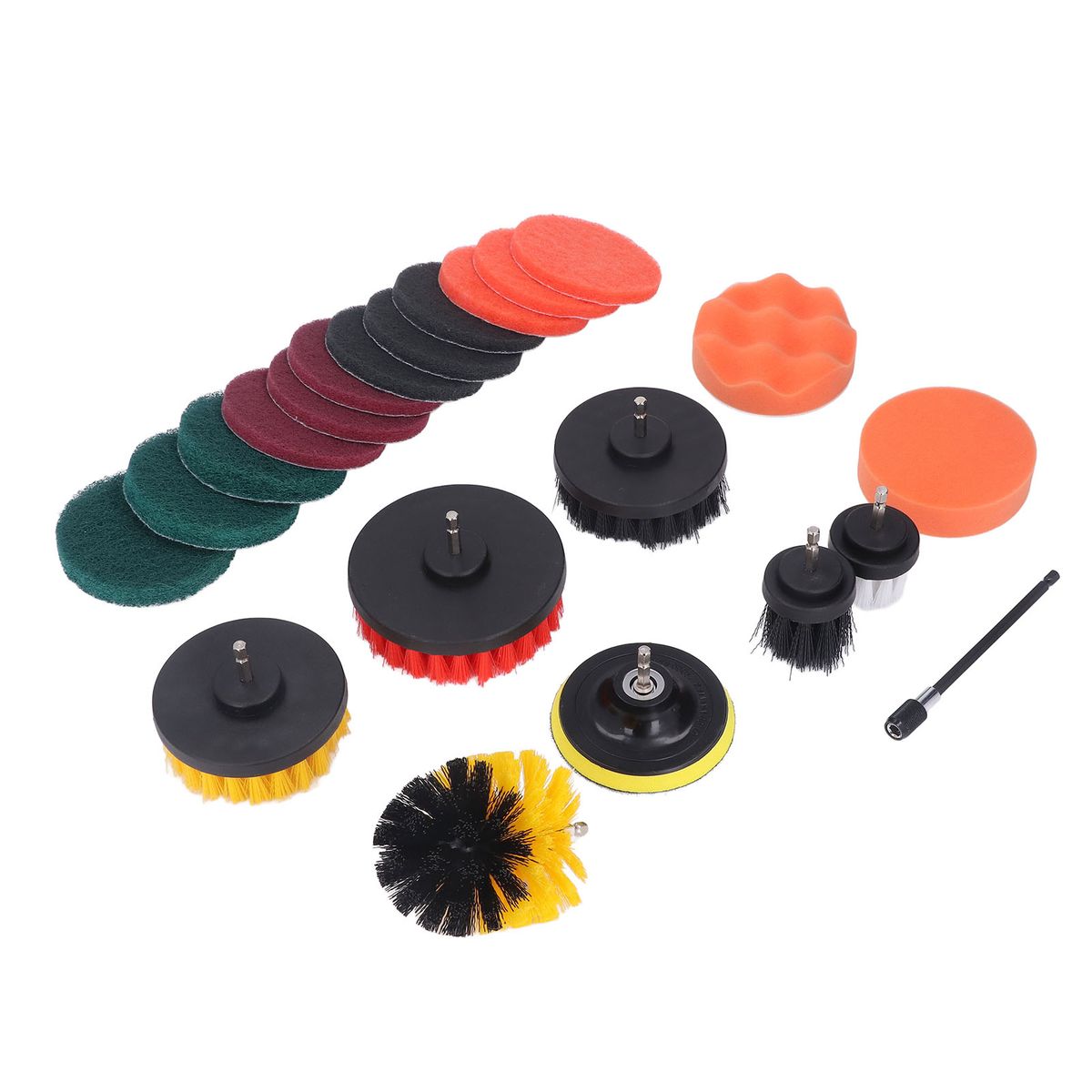 22pcs Drill Brush Attachments Set Multipurpose Power