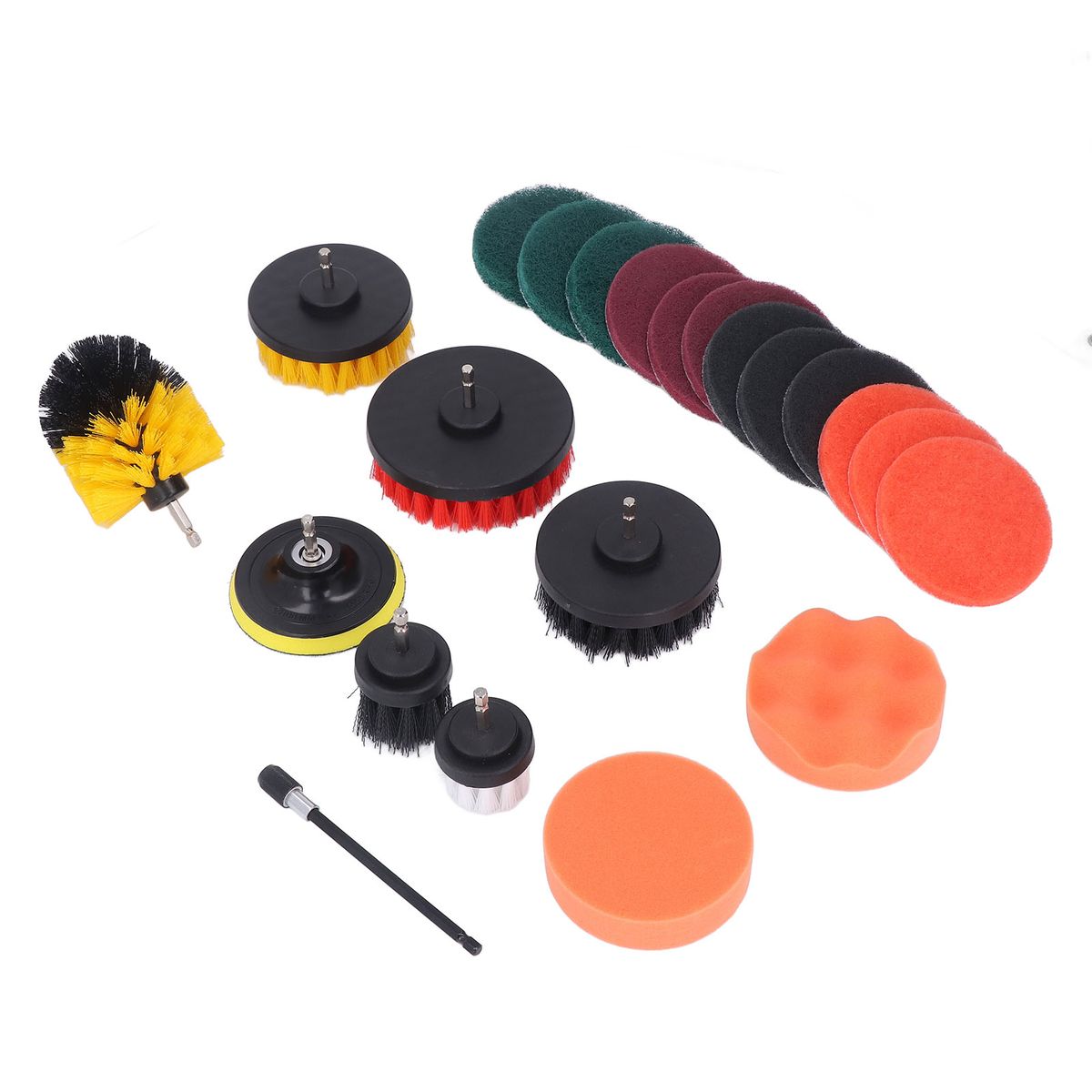 22pcs Drill Brush Attachments Set Multipurpose Power