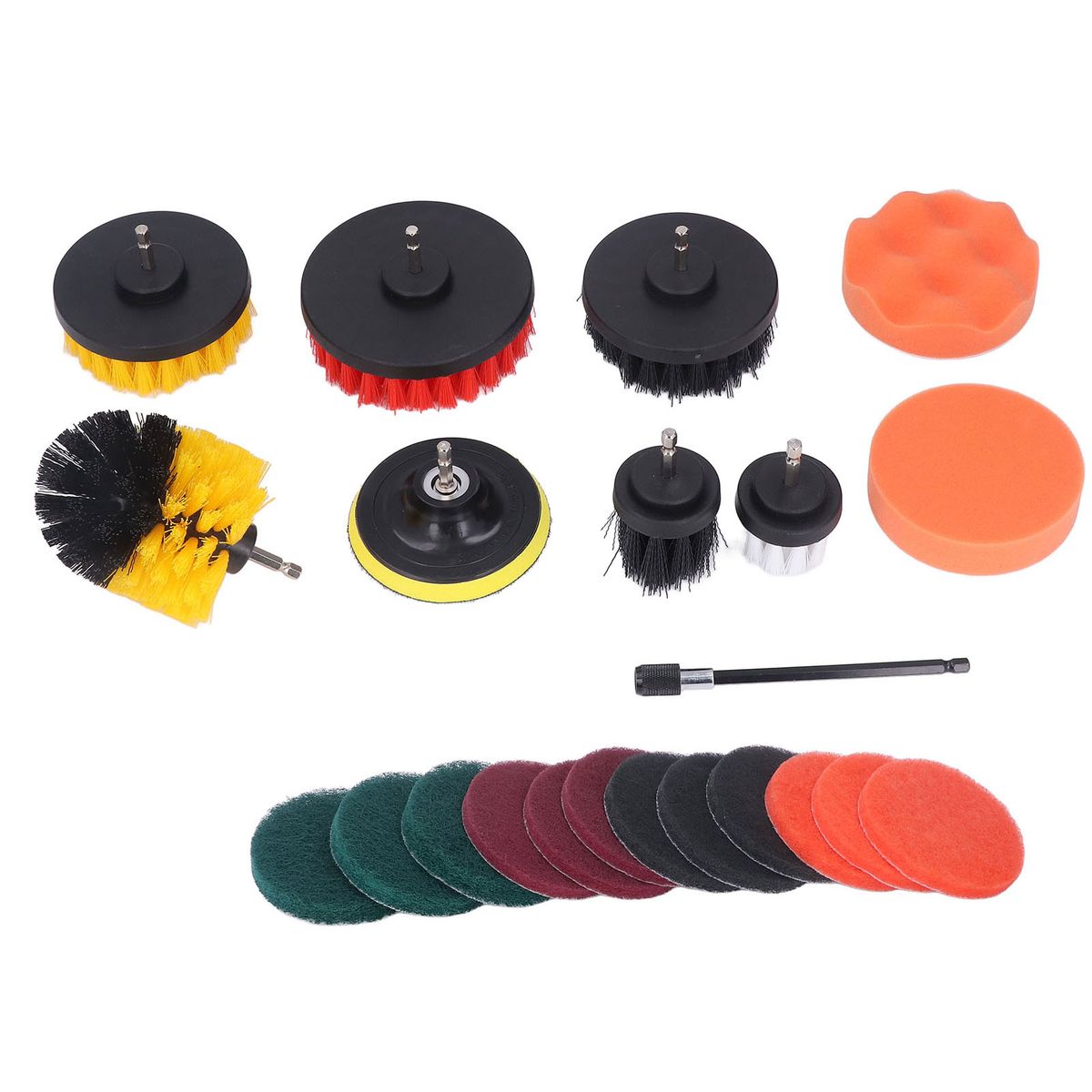 22pcs Drill Brush Attachments Set Multipurpose Power
