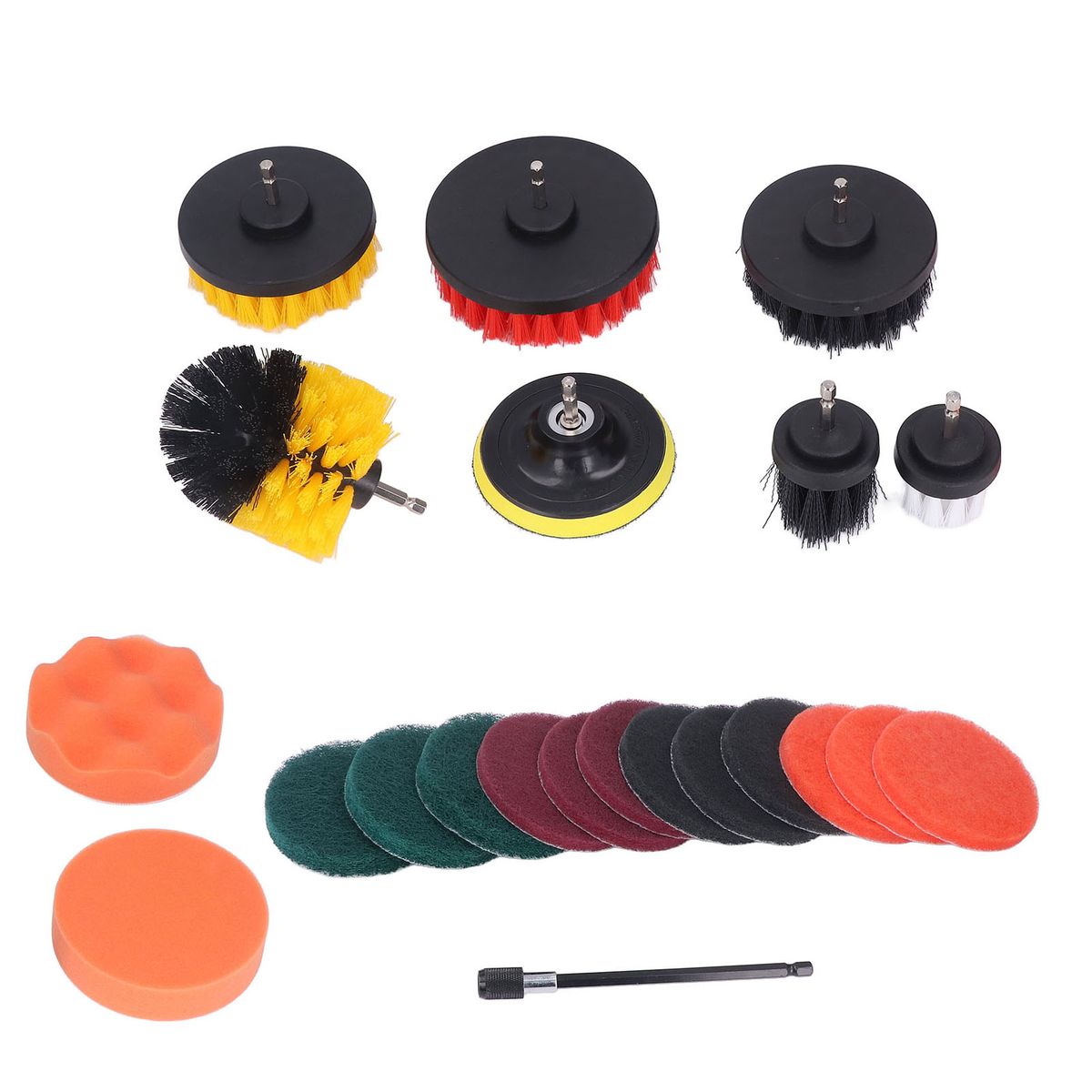 22pcs Drill Brush Attachments Set Multipurpose Power
