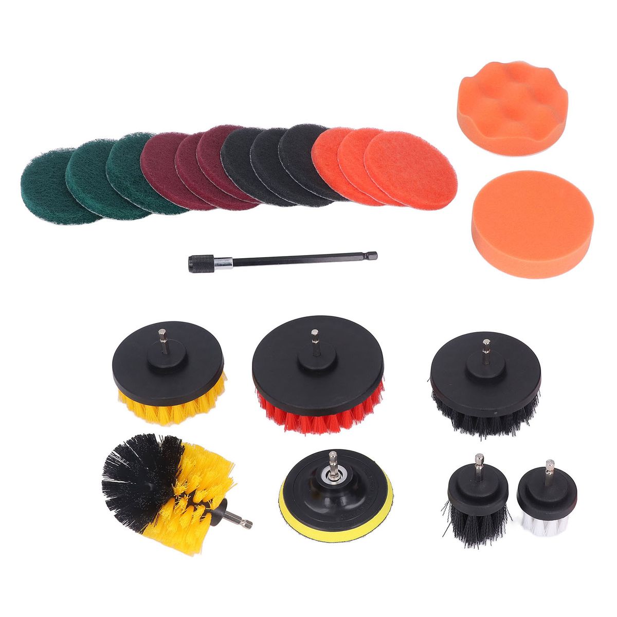 22pcs Drill Brush Attachments Set Multipurpose Power
