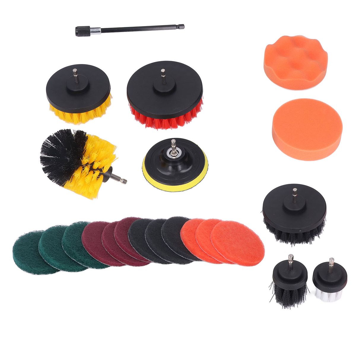 22pcs Drill Brush Attachments Set Multipurpose Power