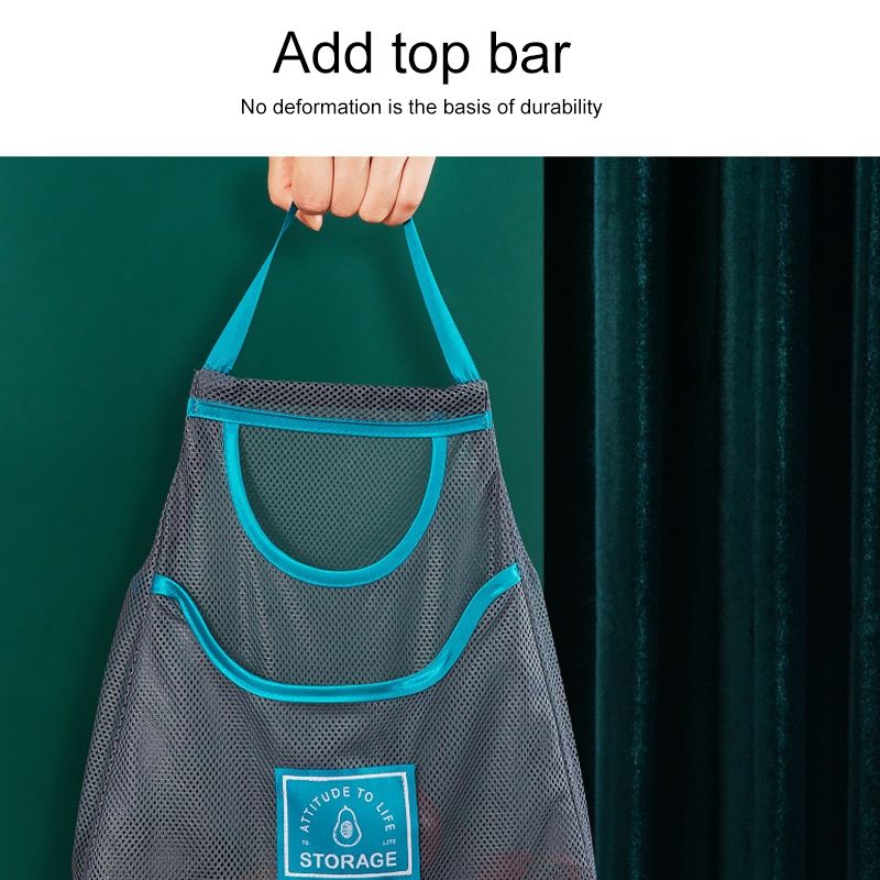 3 PCS Sundries Mesh Storage Bag, Colour: Green (Oversized)