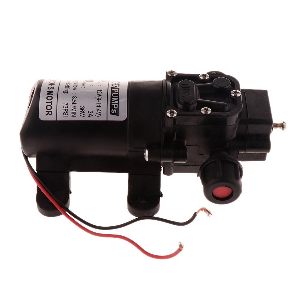 High Pressure Self Priming Diaphragm Water Pump Solar 12V Double Hose