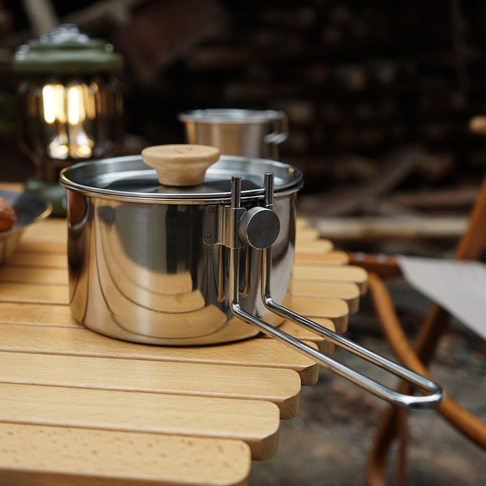 Stainless Steel Kettle Outdoor Camping Pot Portable